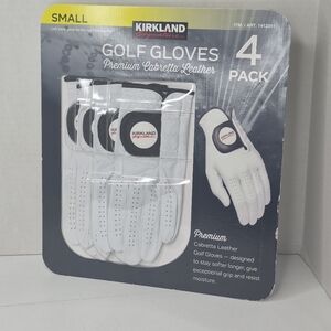 ​NWT Kirkland Signature Premium Leather Golf Gloves Small